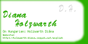 diana holzwarth business card